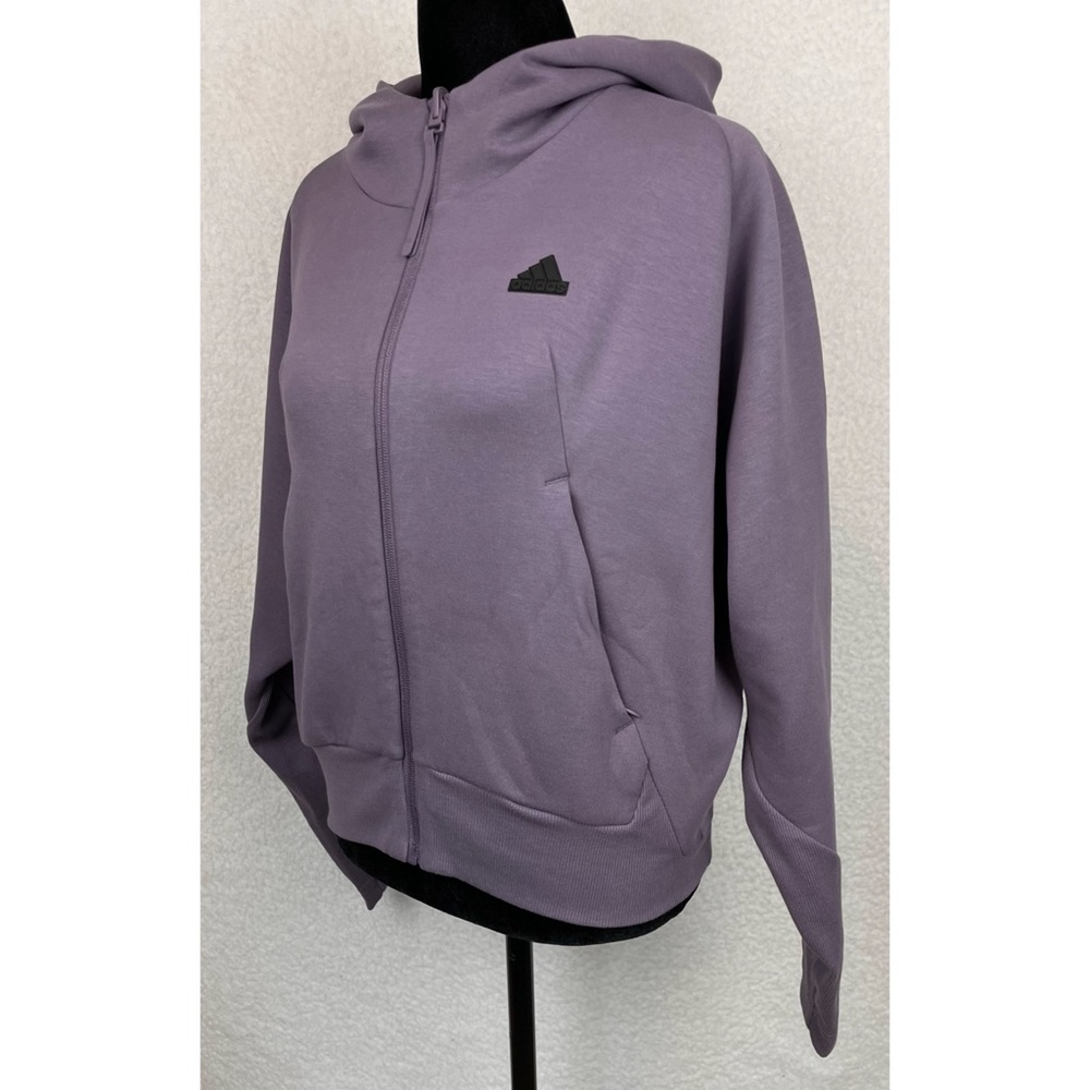 ADIDAS • Shadow Violet F23 ZNE Full-Zip Hooded Jacket, XS - Picture 7 of 16